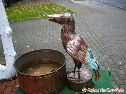 Klappvogel mit Patina